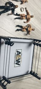 wrestling ring and figures
