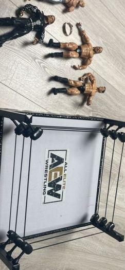 wrestling ring and figures