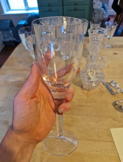 Single Waterford Crystal John Rocha "Geo" Red Wine Glass / Goblet