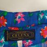 Vintage French blue floral shirt dress Image 2