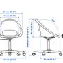 white swivel office chair - excellent condition Image 6