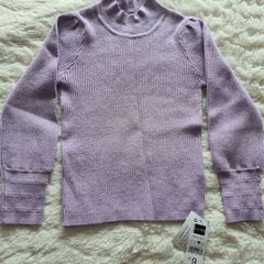 girls lilac purple jumper