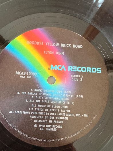 Elton John - Goodbye Yellow Brick Road (First Press / USA)