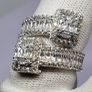 Cubic Zirconia Bypass Ring in Rhodium Overlay Sterling Silver Image 8