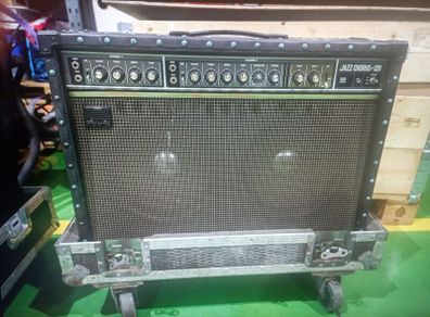 Roland JC 120 includes flight case.