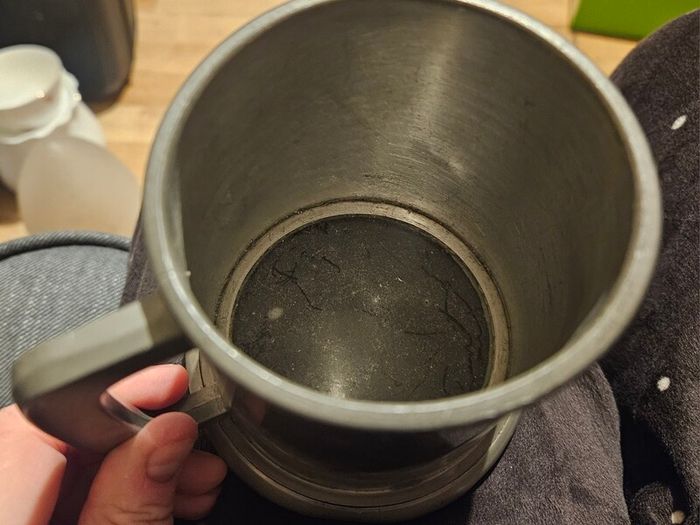 Viners English Pewter Glass Bottomed Tankard