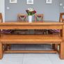 Kingston Oak Dining Table, Bench and Chairs Image 6