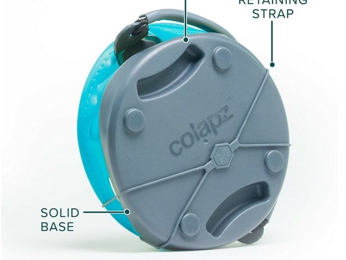 Colapz 9L Blue Collapsible Bucket - Camping Folding Bucket with Handle
