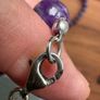 Beautiful Amethyst Protection Smooth Round Gemstone Beads with sterling silver necklace and bracelet  Stamped Image 6