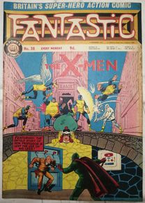 Marvel UK Silver Age Comic Fantastic #38 1967 The X-Men Power Comic