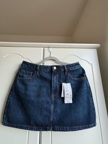 Primark Dark Blue Denim Mini Skirt