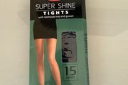 New Silky Super Shine tights Navy size medium