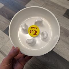 Small slow feeder dog bowl