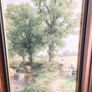 2 Large Wooden Framed Varnished Countryside prints Image 3