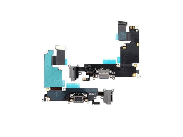 For iPhone 6 Plus 5.5" Replacement Charging Port Dock Connector Flex Cable Grey - FHT19IPCP