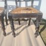 vintage ebony dining chairs Image 4