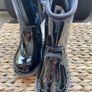 UGG boots girls kids size junior UK 5 / EU 22 brand new black high gloss Image 10