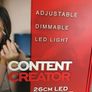 Content Creator 26 cm Ring Light on Tripod Image 5