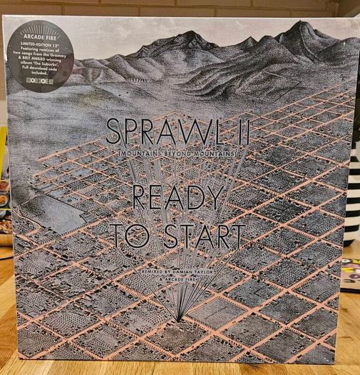 Arcade Fire "Sprawl II (Mountains Beyond Mountains) / Ready To Start (Remixes)" 12 inch (Record Store Day 2012)