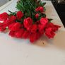 red rose long stem fake flowers bundle Image 2