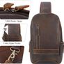 Cowhide Leather Shoulder Backpack Image 2
