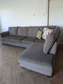 Large corner L shaped sofa couch