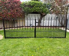 Steel swing gates