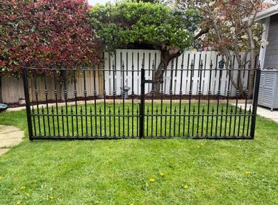 Steel swing gates