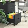 Roll container with lock and drawers, lockable filing cabinet with adjustable hanging registry, granite-black Image 2