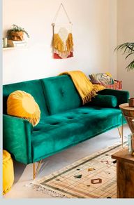 velvet sofa