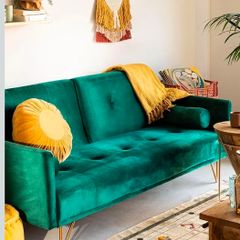 velvet sofa