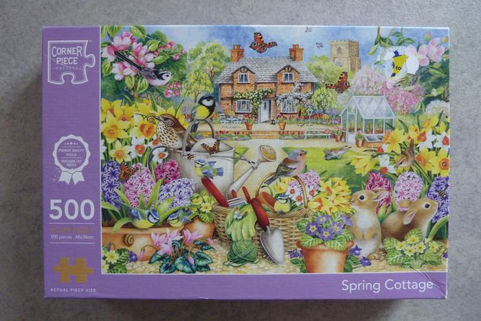 Jigsaws - Spring Cottage and Cottage cat