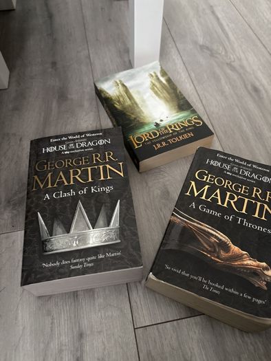 A Song of Ice and Fire: A game of thrones + clash of kings  + free fellowship of the ring on top