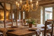 Very nice large heavy brass chandelier.