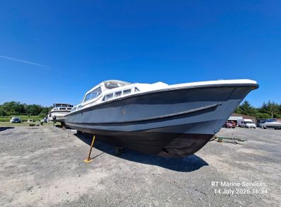 Aquafibre 42 mk 1 12.8meter  motor cruiser