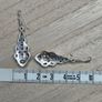 Sterling Silver 925 Celtic Knotwork Openwork Drop Earrings 4.5g Image 6
