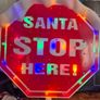 Festive 100cm Santa Stop Here Stake Image 5
