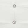 Bed Frame White Faux Leather 135x190 cm Image 2