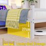 3ft Single Bed Frame with Headboard & LED Lights,Heavy Duty Metal Platform Bed Frame with Charging Station,Mattress Base/Strong Steel Slats Support/Under-bed Storage/Easy Image 5