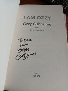 Ozzy Osbourne Signed Book