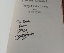 Ozzy Osbourne Signed Book