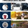 Cordless Pressure Washer,21V 45 Bar/652 PSI Portable Pressure Washer with 2PCS 3.0Ah Battery,6-in-1 Adjustable Nozzle,5m Hose Pressure Cleaner for Car/Floor/Garden Cleaning & Watering Image 7