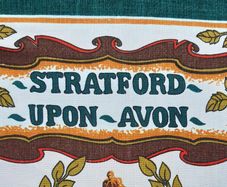 Vintage Souvenir Tea Towel