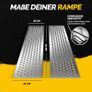 Set Of 2 400 kg Loading Ramp Galvanised Steel Ramps  Non-Slip Surface - Driveway Image 4