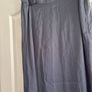 White company long silky effect steel grey skirt Image 3