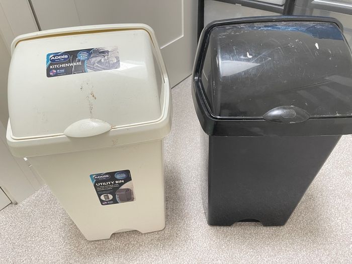 trash bins