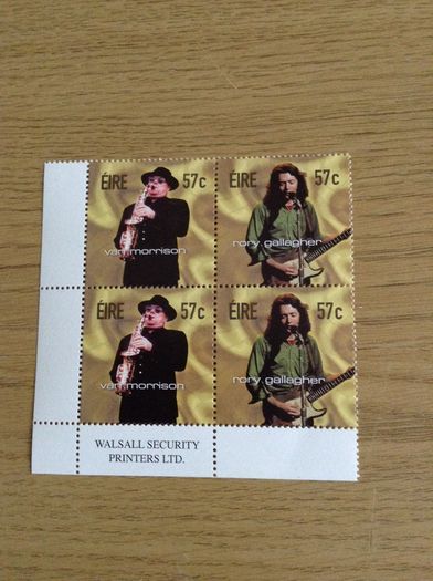 Rock Legends First Day cover, se-tenant pairs
