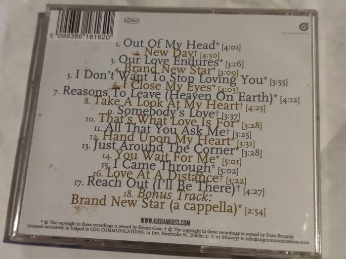 The Best Of Kieran Goss Cd