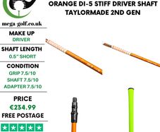 Graphite Design Tour AD Orange DI-5 Stiff Driver Shaft / Taylormade 2nd Gen