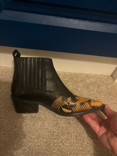 Womens Shoe Biz Copenhagen Cowboy Ankle Boots UK 3